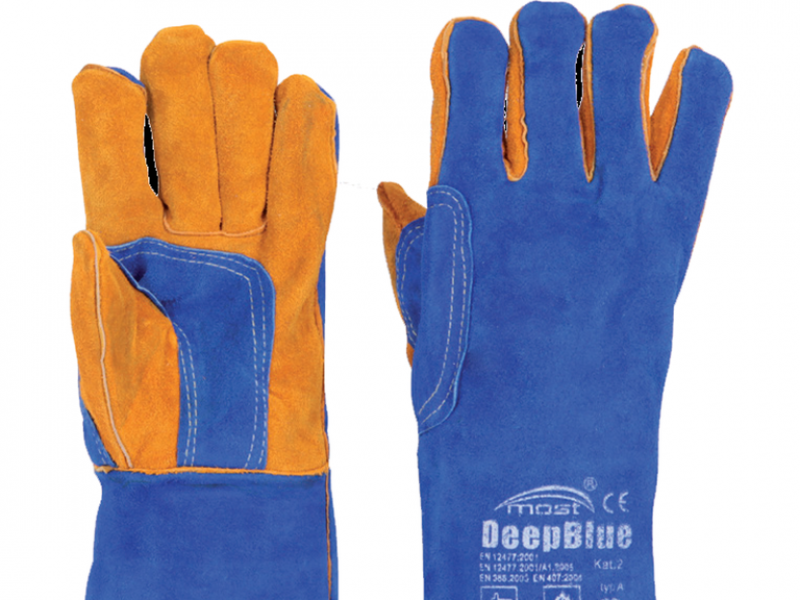 Перчатки сварочные MOST DEEP BLUE СварОптТорг, сварочное оборудование в Калуге