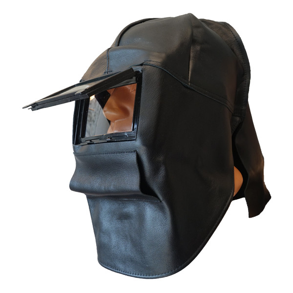 Кожаная маска АмперС® Морион с защитой шеи СварОптТорг, сварочное оборудование в Калуге